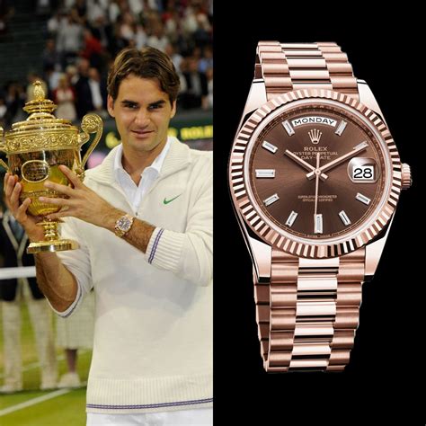 roger federer rolex goat collection